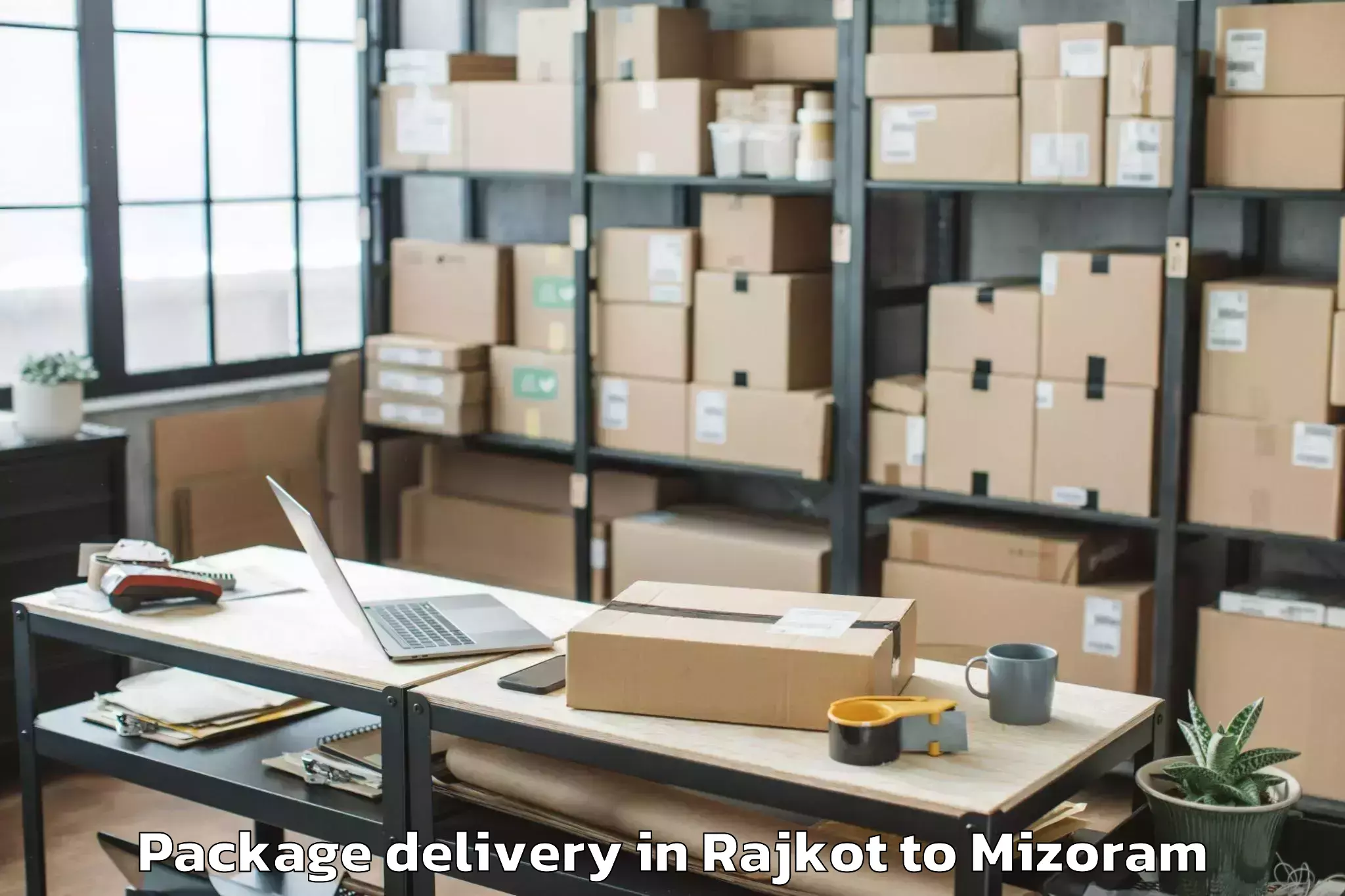 Book Rajkot to Nit Aizawl Package Delivery Online